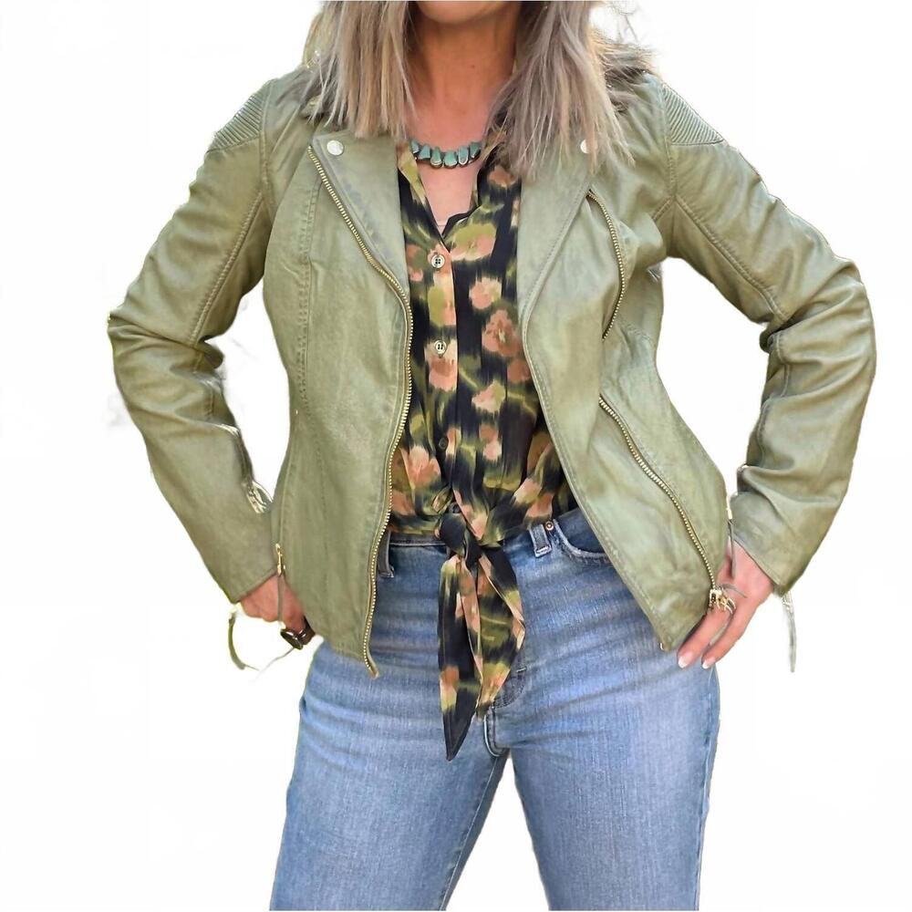 NEW MAURITIUS raizel classic fitted jacket in sage